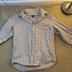 Lands' End Men's Colorful Plaid Button Down Shirt